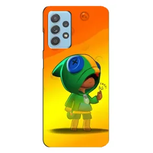 Чехол для Samsung Galaxy A23 Бравл Старс (VPrint) (Мальчик Леон)