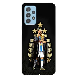 Чехлы для Samsung Galaxy A23 (Leo чемпион) (AlphaPrint) (Месси Король)