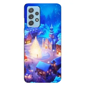 Рождественские Чехлы для Samsung Galaxy A23 (VPrint) (Рождественский город)