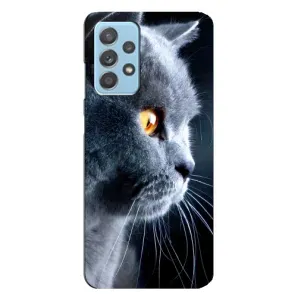 Чехлы с Котиками для Samsung Galaxy A23 (VPrint) (Серый Кот)