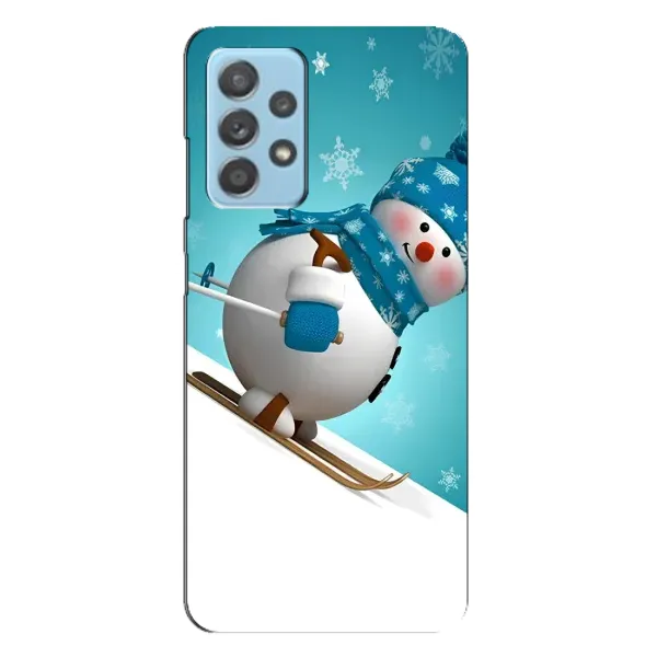 Чехол с принтом «Снеговик на лыжах» для Samsung Galaxy A23