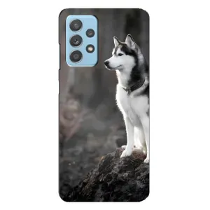 Чехол с Хаски для Samsung Galaxy A23 - (AlphaPrint) (Верный пес)