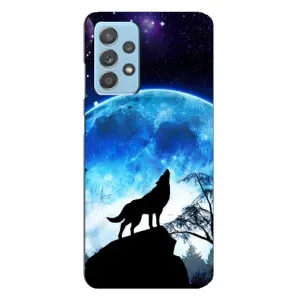 Защитные чехлы для Самсунг А23 (AlphaPrint) (ХИТ продаж) ВОЛК (Волк на луну)