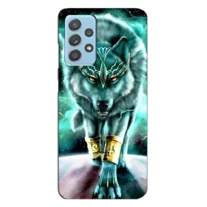Защитные чехлы для Самсунг А23 (AlphaPrint) (ХИТ продаж) ВОЛК (Яркий волк)