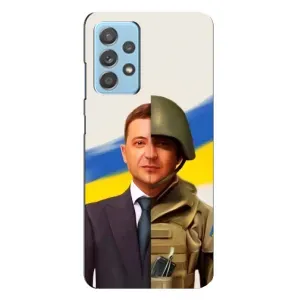 Чехол для Samsung Galaxy A23 (AlphaPrint - с принтом Зеленского) (Зеленский солдат)