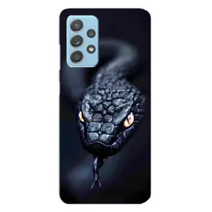 Чехол с картинкой «Хищники» для Samsung Galaxy A23 (Черная змея)