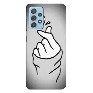 Чехол с принтом для Samsung Galaxy A23 (AlphaPrint - Знак сердечка) (Значок Love)