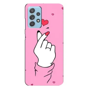 Чехол с принтом для Samsung Galaxy A23 (AlphaPrint - Знак сердечка) (Знак Love)
