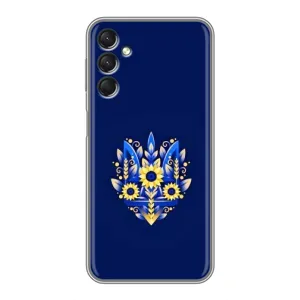 Чехлы для Samsung Galaxy A24 Укр. Символика (AlphaPrint) (Цветочный Герб)