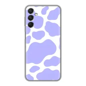Чохол з принтом корови на Samsung Galaxy A24 (Фіолетова Бурьонка)