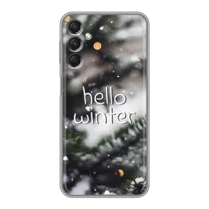 Новогодние, Праздничные Чехлы для Samsung Galaxy A24 - 2024 год (Hello winter)