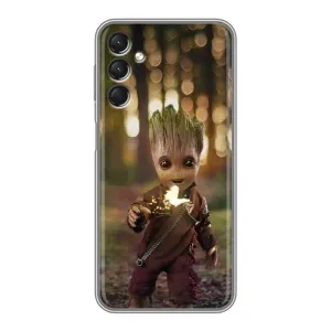 Чехол МАРВЕЛ для Самсунг А24 (AlphaPrint) (I am Groot)
