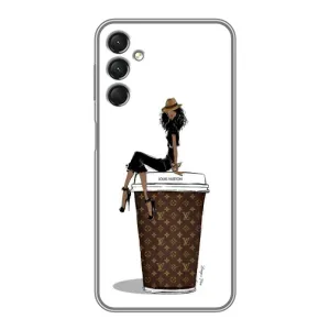 Чехлы Луи Витон для Samsung Galaxy A24 (AlphaPrint - LOUIS VUITTON) (кофе LOUIS VUITTON)