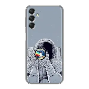 Чехол NASA для Samsung Galaxy A24 (AlphaPrint) (Космонавт фото)