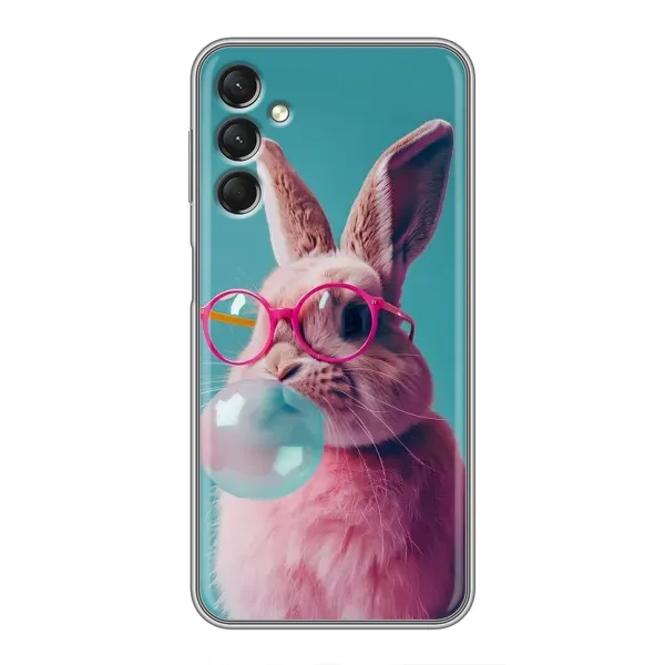 Чохол з принтом «Кролик в окулярах» для Samsung Galaxy A24