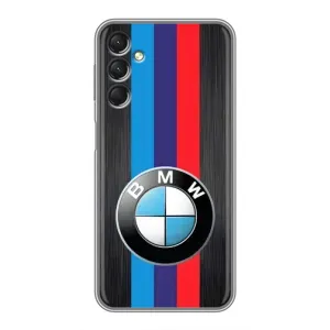 Чехол для Самсунг А24 - с принтом БМВ (AlphaPrint) (Лого BMW)