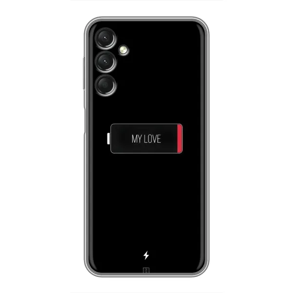 Чехол с принтом «Love battery» для Samsung Galaxy A24