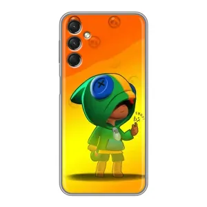 Чехол для Samsung Galaxy A24 Бравл Старс (VPrint) (Мальчик Леон)