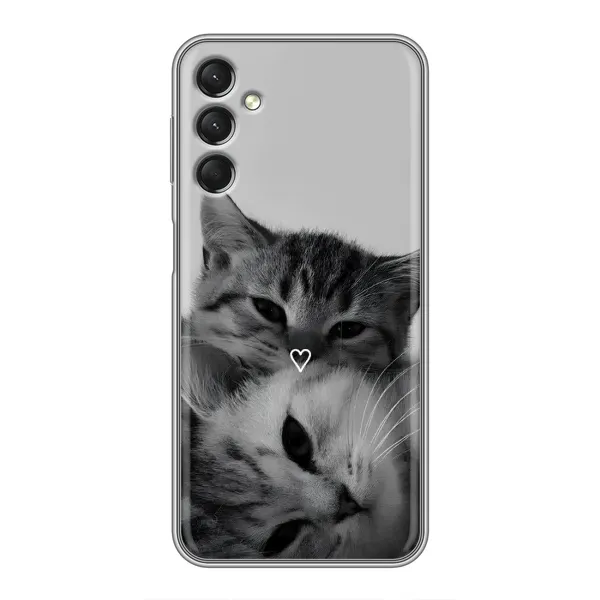 Чехол с принтом «Пара котов» для Samsung Galaxy A24
