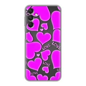 Чехлы для любимой на Самсунг А24 (VPrint) (Pink hearts)