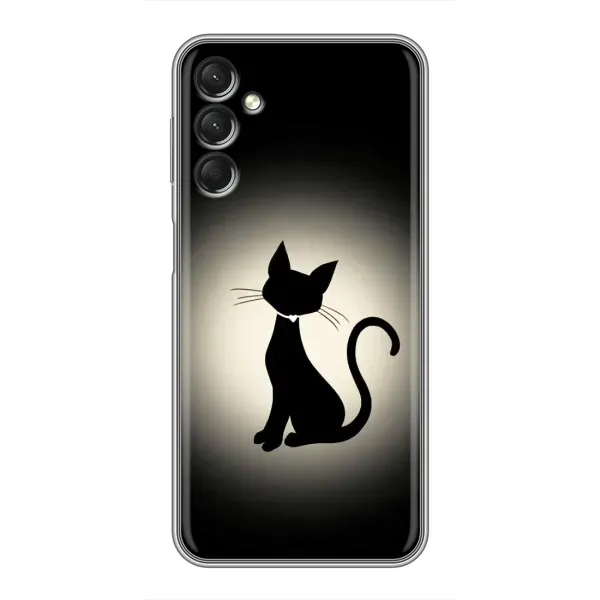 Чехол с принтом «Силуэт котика» для Samsung Galaxy A24
