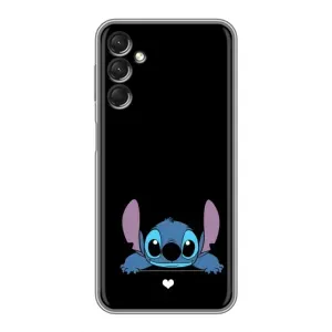 Чохол з принтом Стіч на Samsung Galaxy A24 (Стіч на чорному)