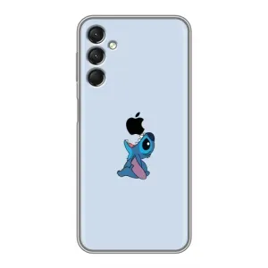 Чохол з принтом Стіч на Samsung Galaxy A24 (Stitch apple)