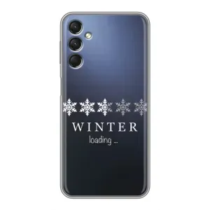 Зимние Чехлы для Самсунг А24 - прозрачный фон (Winter loading)