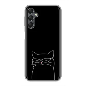 Чехол с рисунком кот на Samsung Galaxy A25 (A256) (Равнодушный кот)