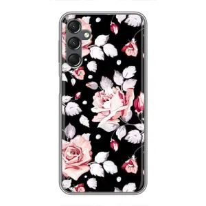 Чохли з квітами для Samsung Galaxy A25 (A256) (VPrint) (Квіти на чорному)