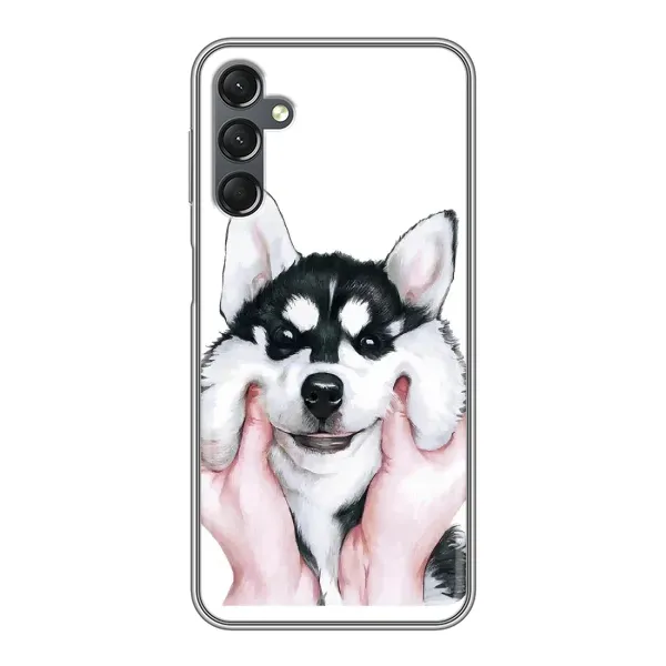Чехол с принтом «Довольный Хаски» для Samsung Galaxy A25 (A256) Чехол с принтом «Довольный Хаски» для Samsung Galaxy A25 (A256)