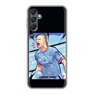Чехлы с футболистом Ерлинг Холанд для Samsung Galaxy A25 (A256) (AlphaPrint) (гол Эрлинг Холланд)