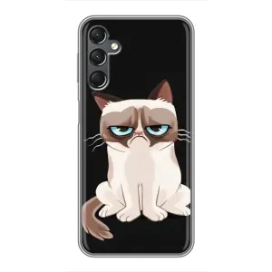 Чехол с принтом для Samsung Galaxy A25 (A256) (AlphaPrint) Модные коты (Грустный кот)
