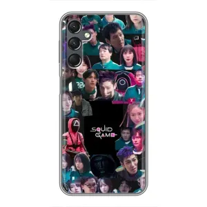 Чехол Гра в кальмара для Samsung Galaxy A25 (A256) (Коллаж Игра кальмара)