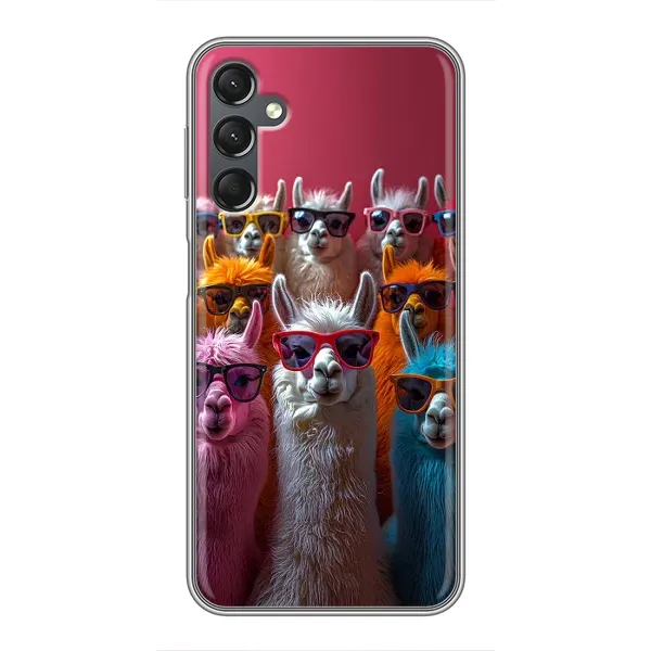 Чохол з принтом «Лами в окулярах» для Samsung Galaxy A25 (A256)