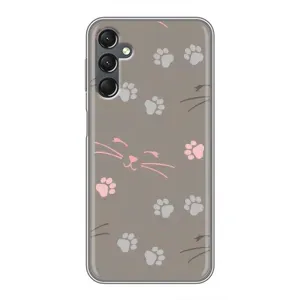 Чехол с рисунком кот на Samsung Galaxy A25 (A256) (Лапы и усы)