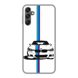 Чехол для Самсунг А25 - с принтом БМВ (AlphaPrint) (Машина БМВ)