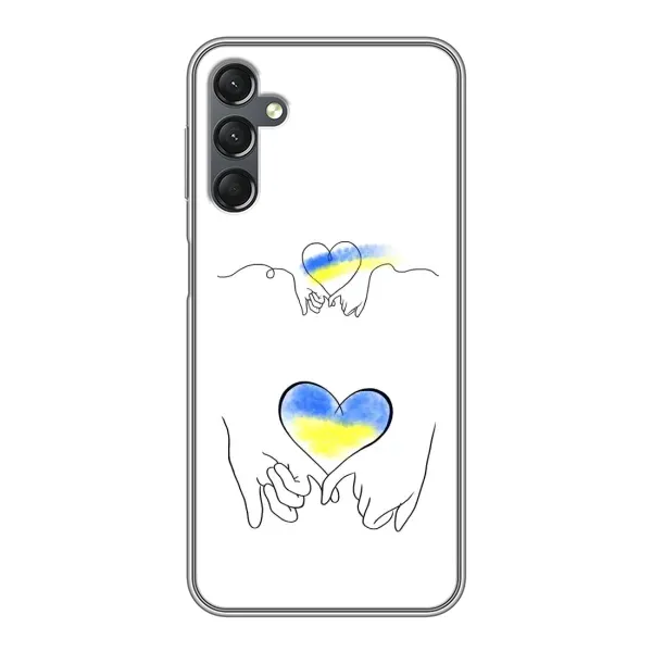 Чохол з принтом «Мир Україні» для Samsung Galaxy A25 (A256)