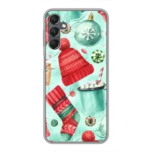 Новогодние Чехлы для Самсунг А25 (VPrint) (Одежда НГ)