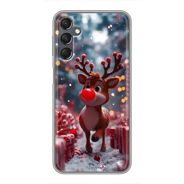 Чехол с принтом «Олень среди подарков» для Samsung Galaxy A25 (A256) Чехол с принтом «Олень среди подарков» для Samsung Galaxy A25 (A256)