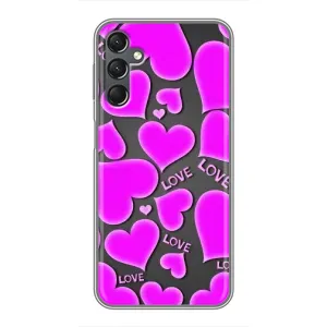 Чехлы для любимой на Самсунг Галаксi А25 (А256) (VPrint) (Pink hearts)