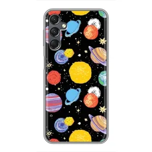 Космические Чехлы для Самсунг А25 (VPrint) (Рисованные планеты)