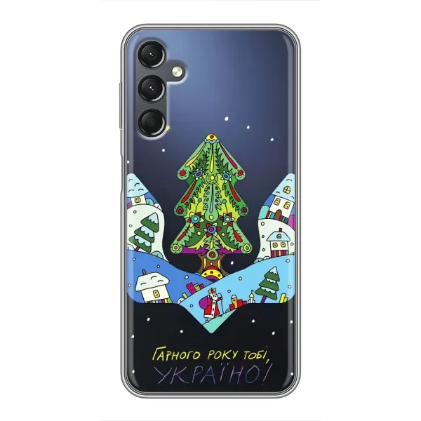 Чехол с принтом «Рождественский герб» для Samsung Galaxy A25 (A256)