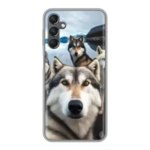 Чехол с Хаски для Samsung Galaxy A25 (A256) - (AlphaPrint) (Селфи ХАски)