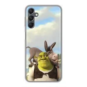Чехол с мультфильмом Шрек на Samsung Galaxy A25 (A256) (Шрек и Осел)