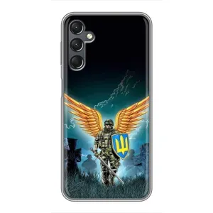 Чехлы с картинкой ЗСУ для Samsung Galaxy A25 (A256) (AlphaPrint) (Солдат ЗСУ)