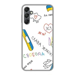 Чохол з принтом «Стикер» для Samsung Galaxy A25 (A256)