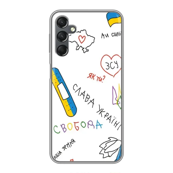 Чохол з принтом «Стикер» для Samsung Galaxy A25 (A256)