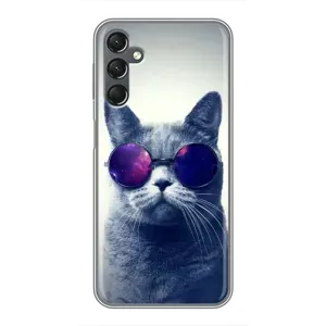 Чехол с принтом для Samsung Galaxy A25 (A256) (AlphaPrint) Модные коты (Стильный кот)