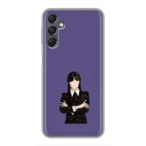Чехлы Венсдей на Samsung Galaxy A25 (A256) Уэнсдей (AlphaPrint) (Уэнздей в черном)